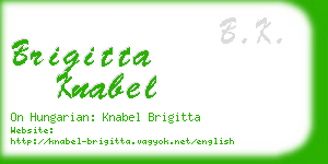 brigitta knabel business card